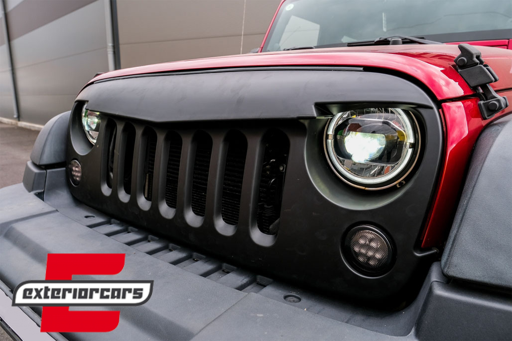 Full LED prednji farovi Angel Eye za pretvorbu u 2018 model / Jeep Wrangler JK (2007-2017) - Slika 17