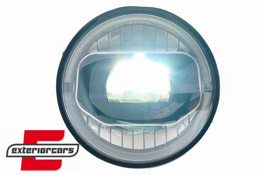 Full LED prednji farovi Angel Eye za pretvorbu u 2018 model / Jeep Wrangler JK (2007-2017) - Slika 7