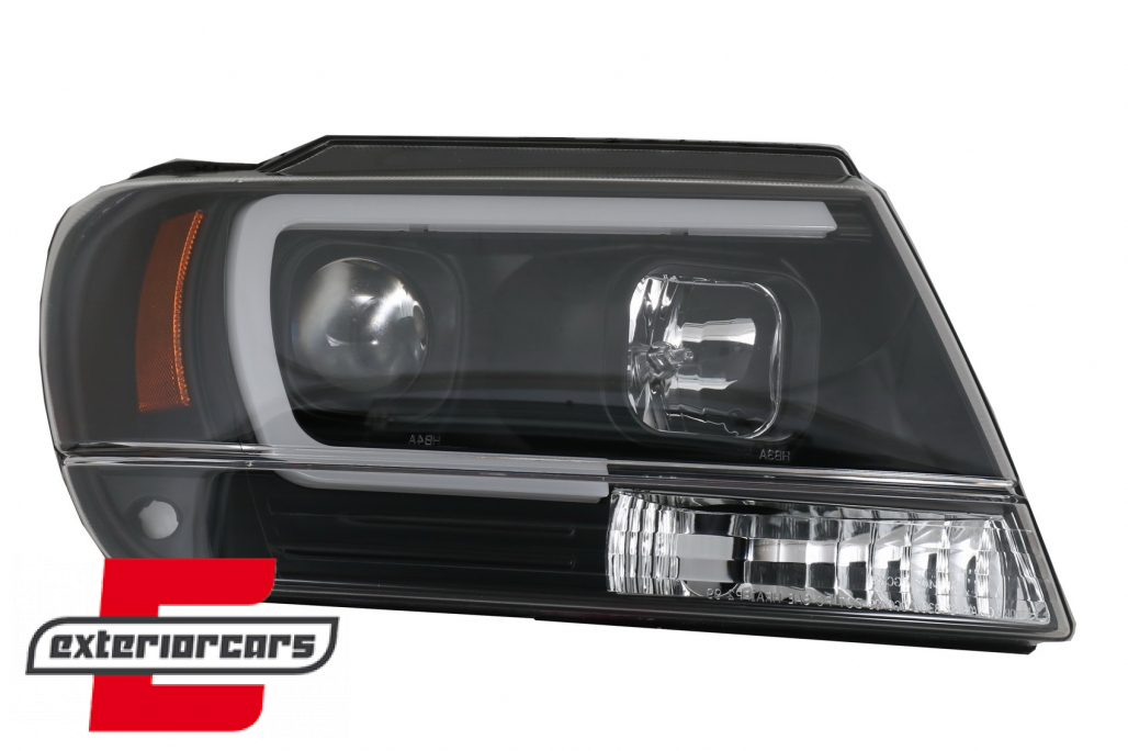 Prednja svjetla LED TubeLight (crna) / JEEP Grand Cherokee (1999-05.2005) - Slika 2