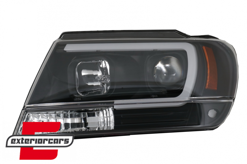 Prednja svjetla LED TubeLight (crna) / JEEP Grand Cherokee (1999-05.2005) - Slika 3