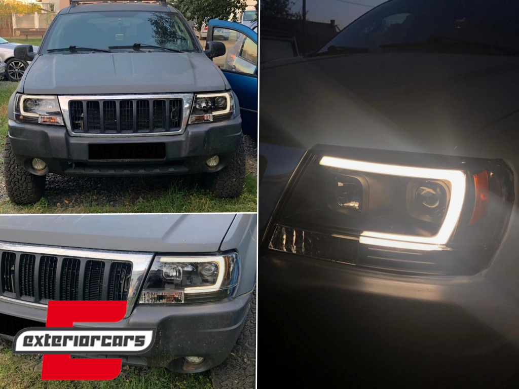 Prednja svjetla LED TubeLight (crna) / JEEP Grand Cherokee (1999-05.2005) - Slika 9