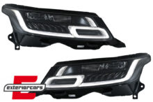 Full LED prednji farovi SEQ žmigavci pretvorba u 2018 model Matrix look / Range Rover Sport L494 (2013-2017)