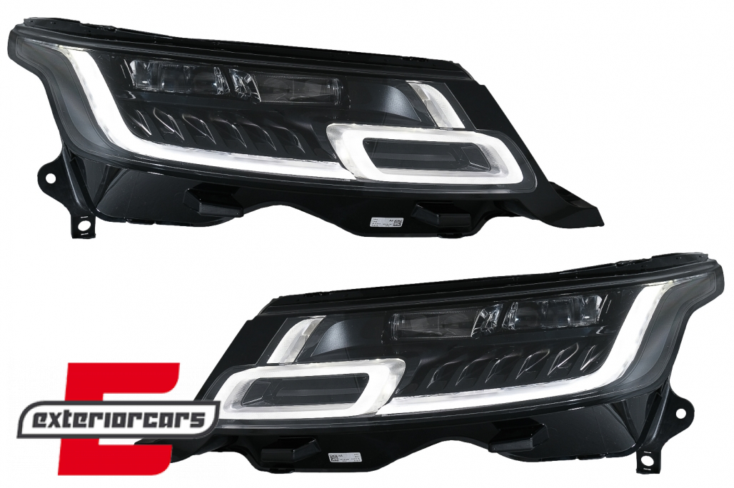 Full LED prednji farovi SEQ žmigavci pretvorba u 2018 model Matrix look / Range Rover Sport L494 (2013-2017)