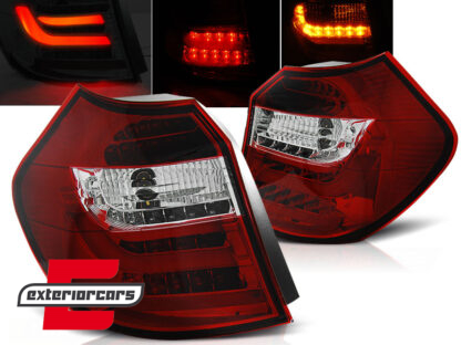LED stražnja svjetla LightBar dizajn (crvena/kristal) / BMW serije 1 E81 E87 (2004-08.2007)