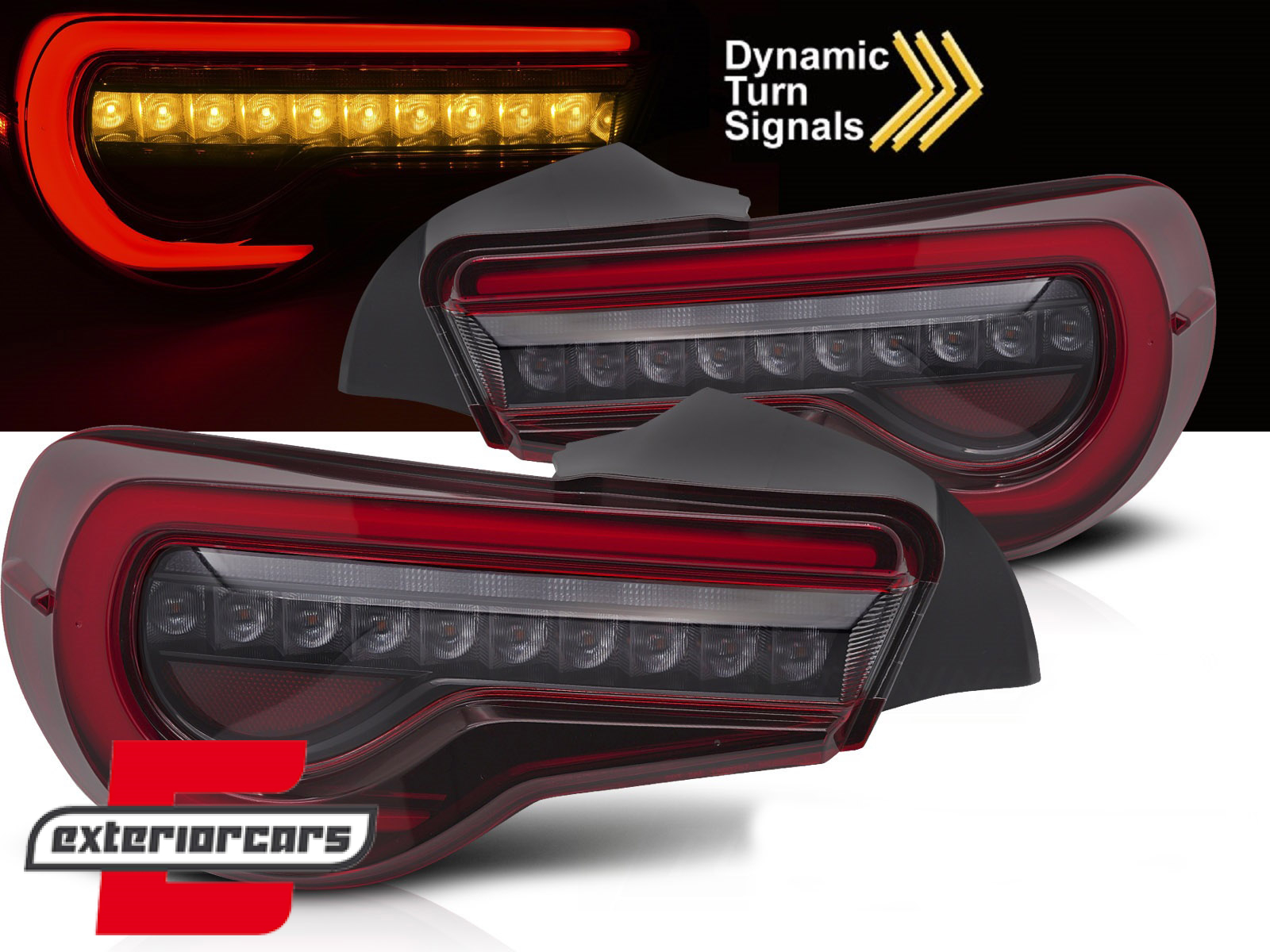 Full LED stražnja svjetla SEQ žmigavci (crvena) / Toyota GT86 (2012-2021)