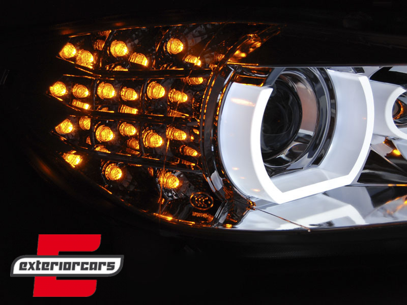 Prednja svjetla 3D Angel Eyes LED DRL Xenon (crna) / BMW serije 3 E90 E91 LCI (2008-2011) - Slika 2
