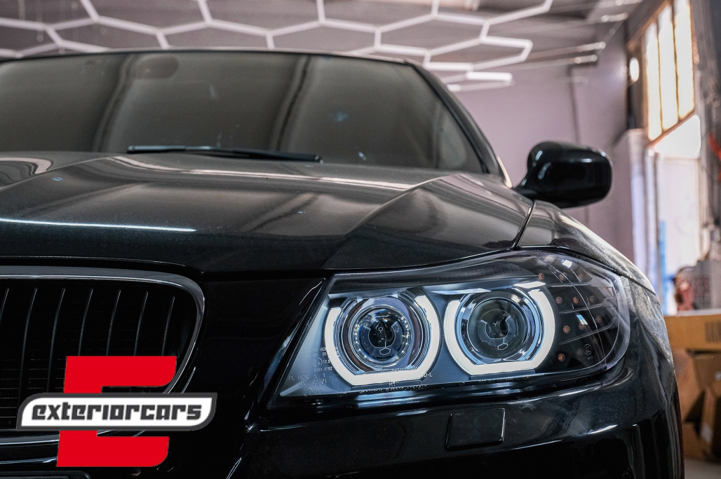 Prednja svjetla 3D Angel Eyes LED DRL Xenon (crna) / BMW serije 3 E90 E91 LCI (2008-2011) - Slika 22