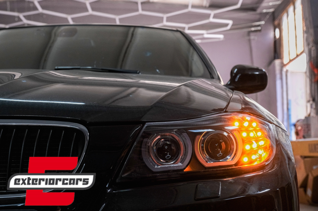 Prednja svjetla 3D Angel Eyes LED DRL Xenon (crna) / BMW serije 3 E90 E91 LCI (2008-2011) - Slika 23
