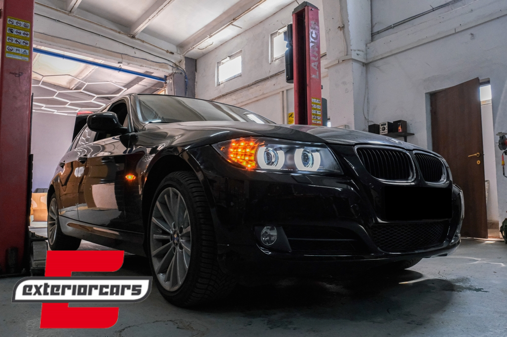 Prednja svjetla 3D Angel Eyes LED DRL Xenon (crna) / BMW serije 3 E90 E91 LCI (2008-2011) - Slika 25