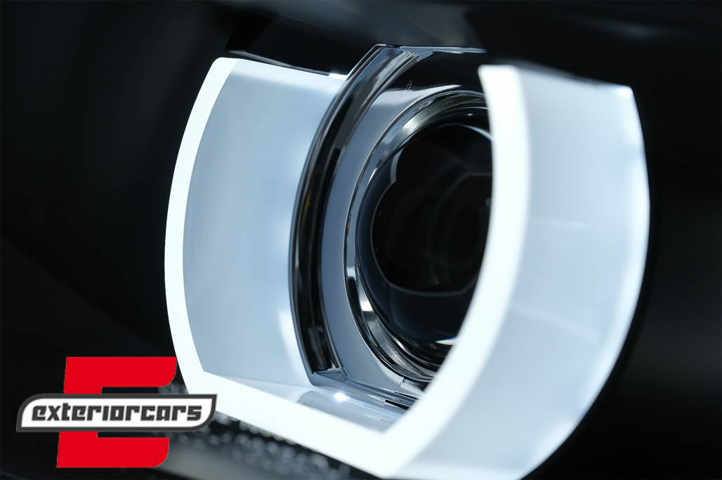 Prednja svjetla 3D Angel Eyes LED DRL Xenon (crna) / BMW serije 3 E90 E91 LCI (2008-2011) - Slika 7