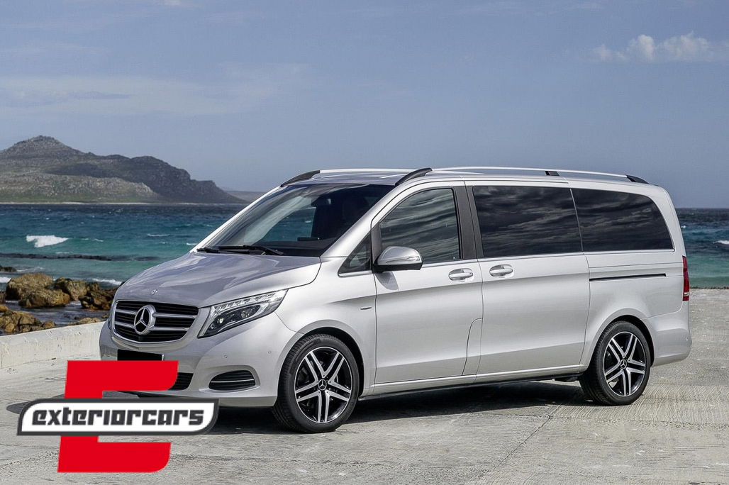 Krovne šine (aluminij) / Mercedes V-klasa W447 (2014-) KRATKA verzija (SWB) - Slika 9