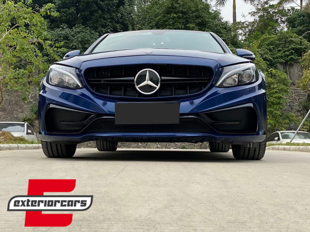 Prednji branik C63 AMG dizajn / Mercedes C-klasa W205 S205 A205 C205 (2014-2019) Limuzina T-Model Coupe Cabrio - Slika 9