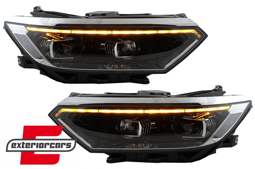 Full LED prednja svjetla SEQ žmigavci Facelift 2020 look / VW Passat B8 3G (2014-2019) - Slika 2