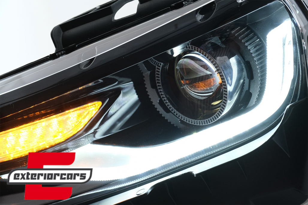 Prednja svjetla LED DRL SEQ žmigavci Facelift 2016 look (crna) / Chevrolet Camaro Mk5 Facelift (2013-2015) - Slika 13