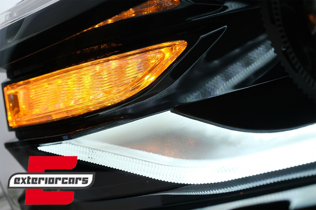 Prednja svjetla LED DRL SEQ žmigavci Facelift 2016 look (crna) / Chevrolet Camaro Mk5 Facelift (2013-2015) - Slika 15