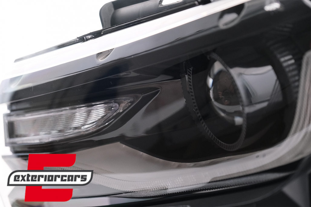 Prednja svjetla LED DRL SEQ žmigavci Facelift 2016 look (crna) / Chevrolet Camaro Mk5 Facelift (2013-2015) - Slika 4