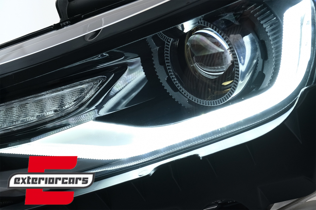 Prednja svjetla LED DRL SEQ žmigavci Facelift 2016 look (crna) / Chevrolet Camaro Mk5 Facelift (2013-2015) - Slika 7