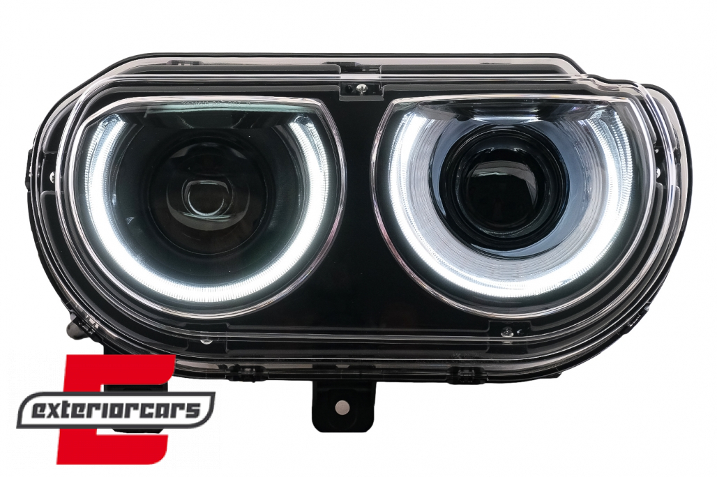 Prednja svjetla LED DRL SEQ žmigavci (crna) / Dodge Challenger (2008-2014) - Slika 3
