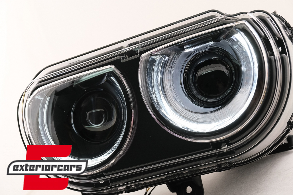 Prednja svjetla LED DRL SEQ žmigavci (crna) / Dodge Challenger (2008-2014) - Slika 4