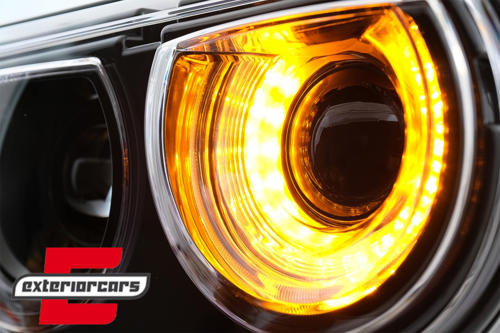 Prednja svjetla LED DRL SEQ žmigavci (crna) / Dodge Challenger (2008-2014) - Slika 8
