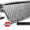 Prednja maska RS4 dizajn (chrome/crna) / Audi A4 S4 B8 (2008-2011)