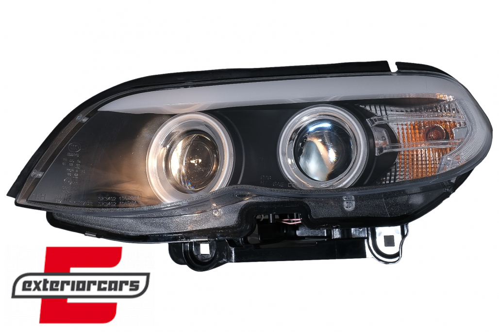 Prednja svjetla CCFL Angel Eyes Xenon (crna) / BMW X5 E53 LCI (2003-2006) - Slika 11