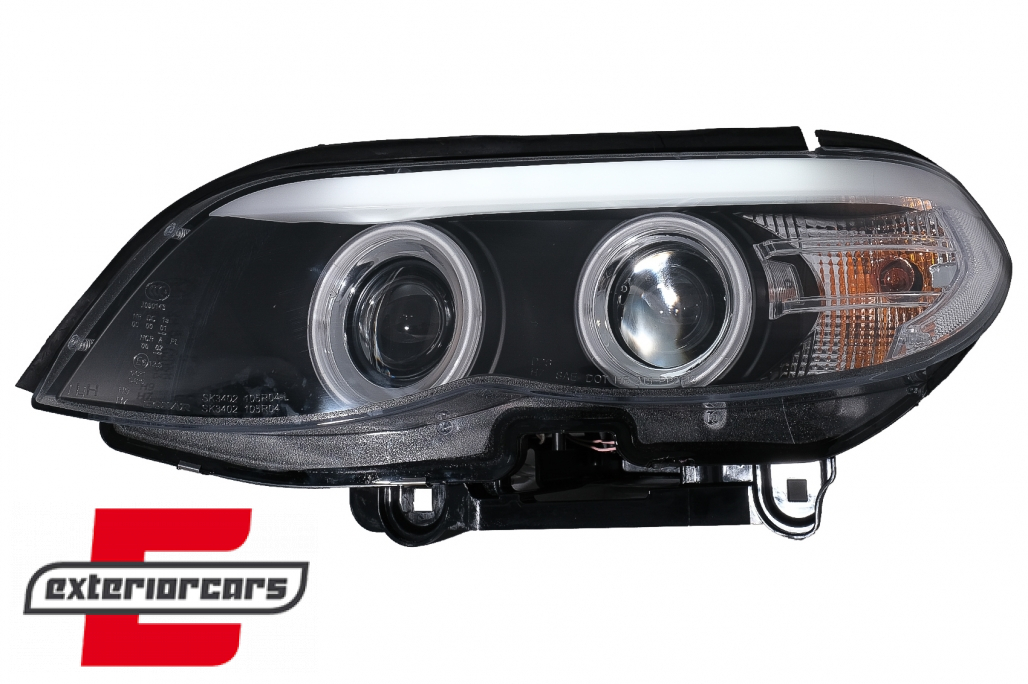 Prednja svjetla CCFL Angel Eyes Xenon (crna) / BMW X5 E53 LCI (2003-2006) - Slika 15