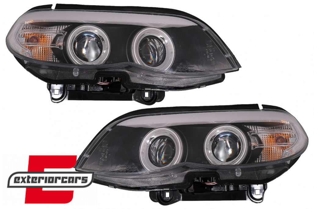 Prednja svjetla CCFL Angel Eyes Xenon (crna) / BMW X5 E53 LCI (2003-2006) - Slika 20