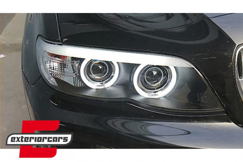 Prednja svjetla CCFL Angel Eyes Xenon (crna) / BMW X5 E53 LCI (2003-2006) - Slika 28