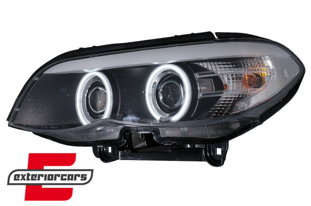 Prednja svjetla CCFL Angel Eyes Xenon (crna) / BMW X5 E53 LCI (2003-2006) - Slika 4