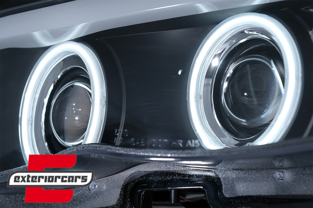 Prednja svjetla CCFL Angel Eyes Xenon (crna) / BMW X5 E53 LCI (2003-2006) - Slika 5
