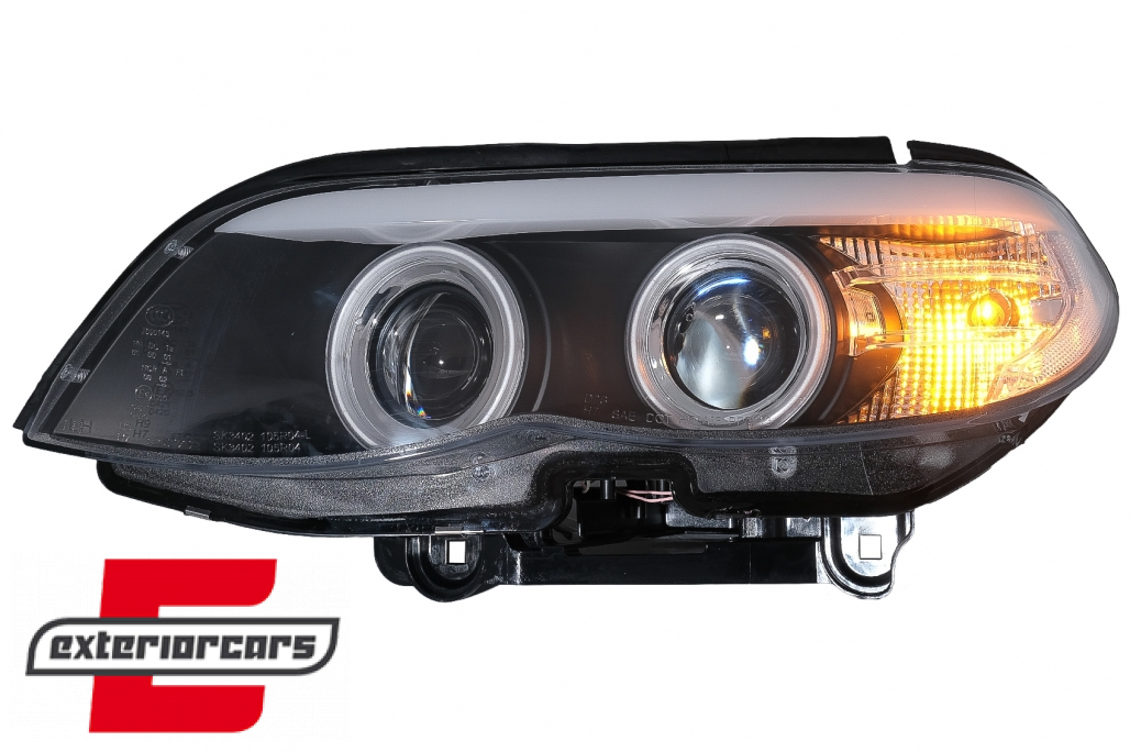 Prednja svjetla CCFL Angel Eyes Xenon (crna) / BMW X5 E53 LCI (2003-2006) - Slika 7