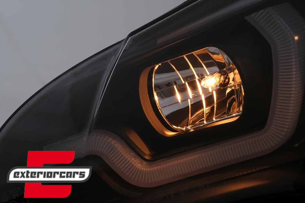 Prednja svjetla 3D Angel Eyes TubeLight DRL (crna) / BMW X5 E70 (2007-2013) - Slika 9