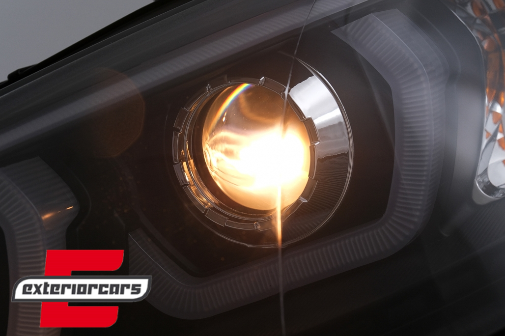 Prednja svjetla 3D Angel Eyes TubeLight DRL (crna) / BMW X5 E70 (2007-2013) - Slika 10