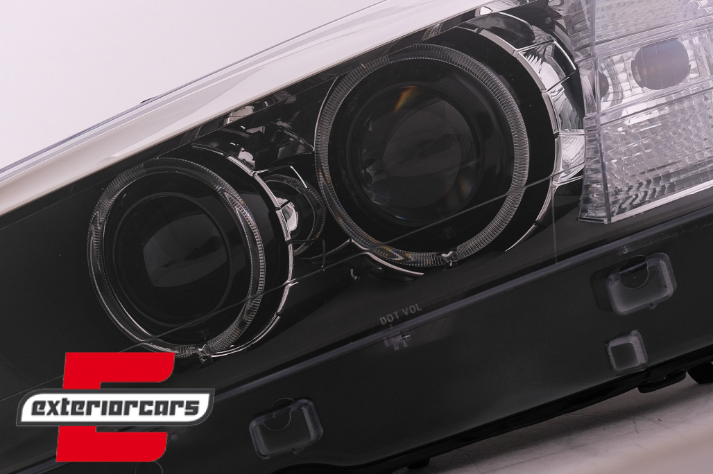 Prednja svjetla LED Angel Eyes Xenon look (crna) / BMW X3 F25 SUV (2010-2014) - Slika 13