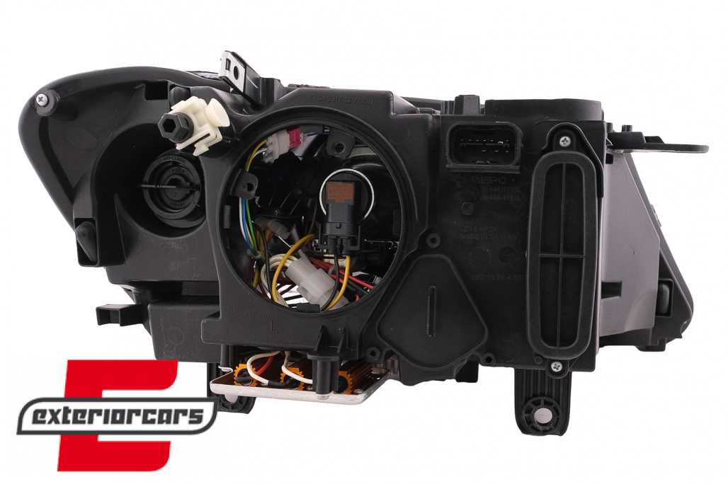 Prednja svjetla LED Angel Eyes Xenon look (crna) / BMW X3 F25 SUV (2010-2014) - Slika 15