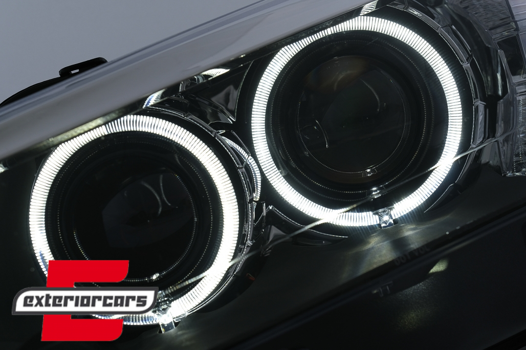 Prednja svjetla LED Angel Eyes Xenon look (crna) / BMW X3 F25 SUV (2010-2014) - Slika 5
