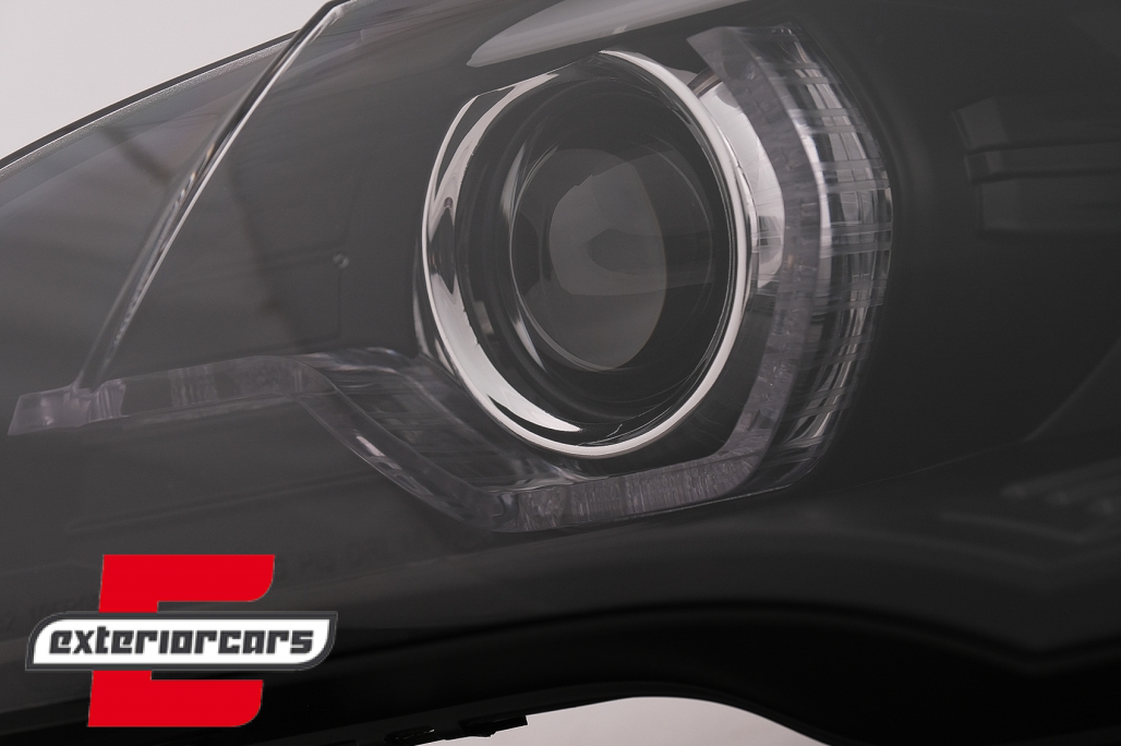 Prednja svjetla 3D LED Angel Eyes XENON (crna) / BMW X5 E70 (2007-2010) - Slika 13