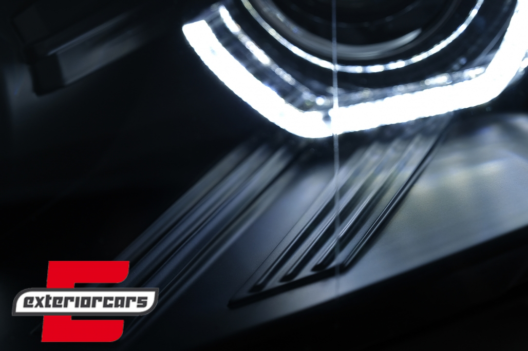 Prednja svjetla 3D LED Angel Eyes XENON (crna) / BMW X5 E70 (2007-2010) - Slika 6