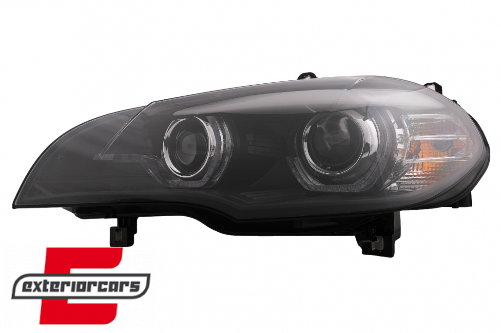 Prednja svjetla 3D LED Angel Eyes XENON (crna) / BMW X5 E70 (2007-2010) - Slika 10