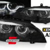 Prednja svjetla 3D LED Angel Eyes XENON (crna) / BMW X5 E70 (2007-2010)