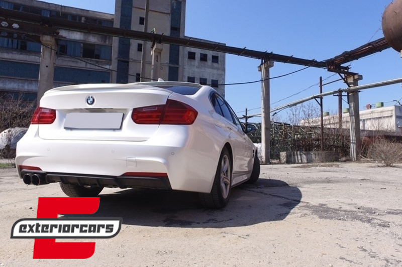 Zadnji branik & difuzor zraka M-Performance dizajn (piano crna) / BMW serije 3 F30 limuzina (2011-2019) - Slika 10