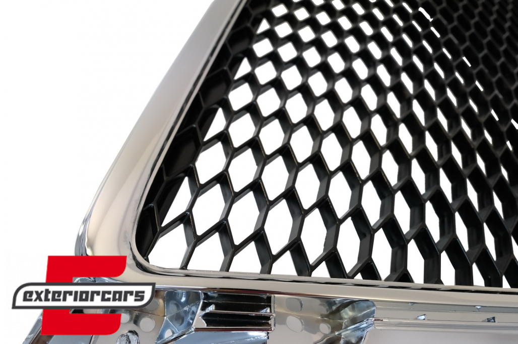 Prednja maska RS4 dizajn (chrome/crna) / Audi A4 S4 B8 (2008-2011) - Slika 4
