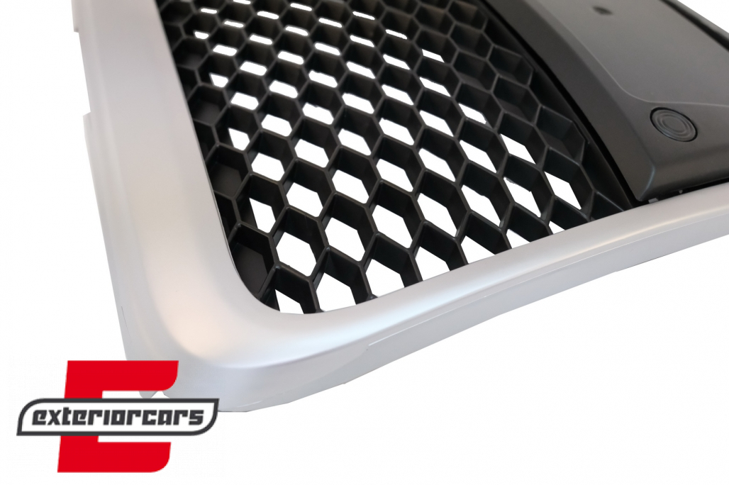 Prednja maska RS6 dizajn (mat srebrna) / Audi A6 4F 4F2 C6 (2004-2011) - Slika 3