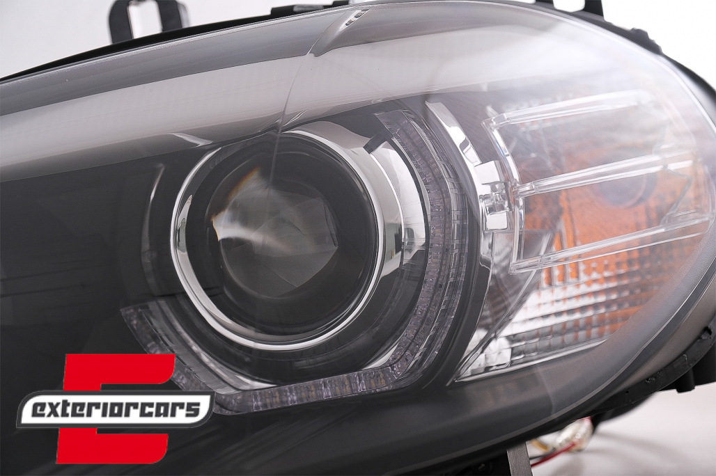 Prednja svjetla 3D LED Angel Eyes XENON (crna) / BMW X5 E70 (2007-2010) - Slika 12