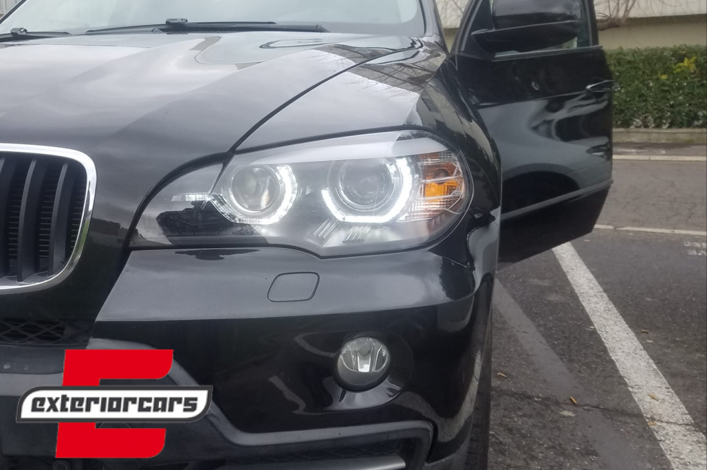 Prednja svjetla 3D LED Angel Eyes XENON (crna) / BMW X5 E70 (2007-2010) - Slika 18