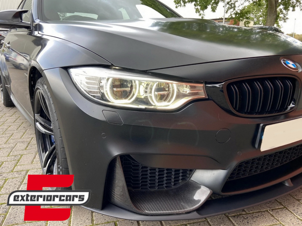 Prednji nastavak branika (mat crna) / BMW F80 M3 limuzina F82 M4 Coupe F83 M4 Cabrio (2014-2019) - Slika 11