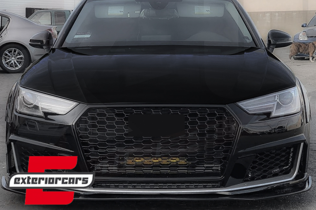 Prednji nastavak branika RS4 dizajn (piano crna) / Audi A4 B9 8W (2016-2018) - Slika 11