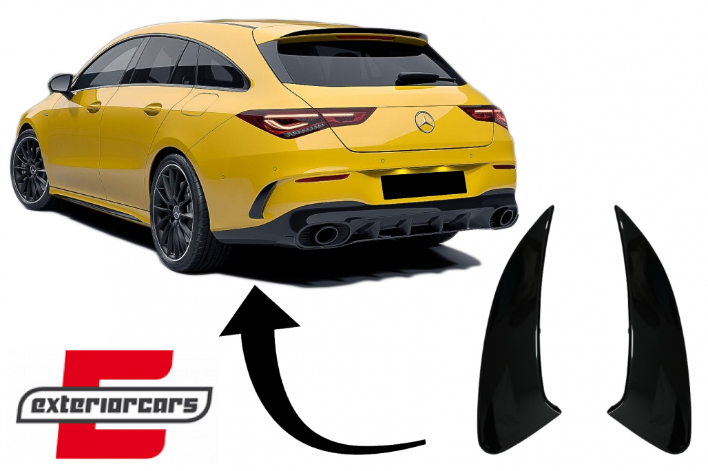 Zadnji flapovi CLA 45S dizajn (piano crna) / Mercedes CLA Shooting Brake X118 CLA Coupe C118 (2019-)