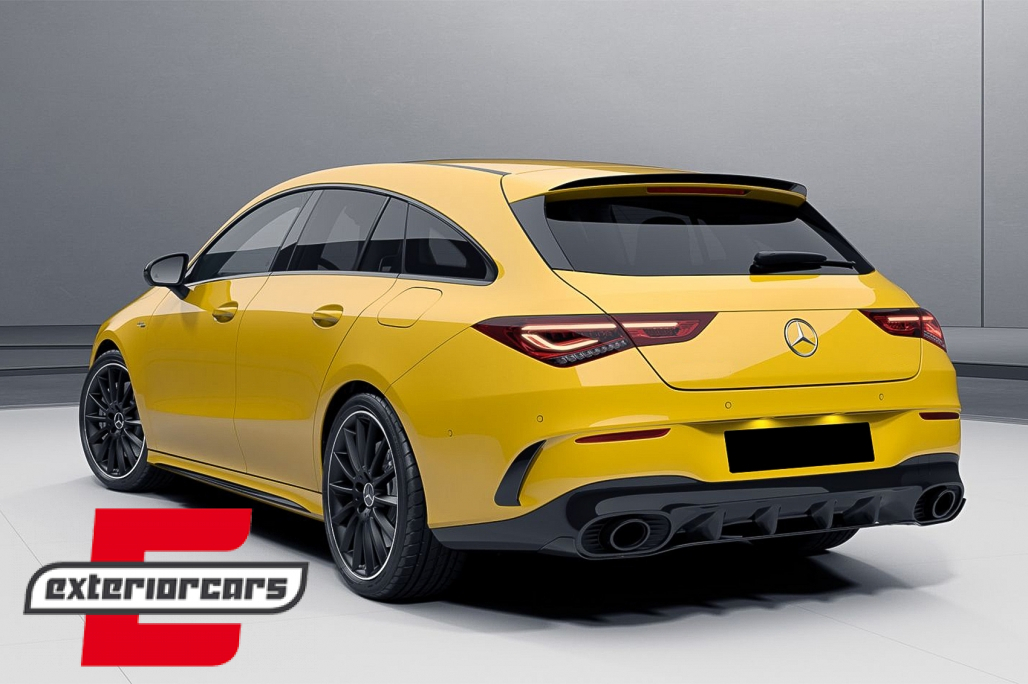 Zadnji flapovi CLA 45S dizajn (piano crna) / Mercedes CLA Shooting Brake X118 CLA Coupe C118 (2019-) - Slika 7